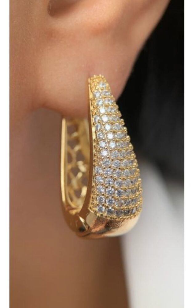 Curves Golden Earrings